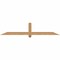 Ekena Millwork Eugene Smooth Timber Gable Bracket, Western Red Cedar, 72"W x 15"H x 3 1/2"D x 3 1/2"F, 5/12 Pitch GBW072X15X0404EUG00SWR - alternate 1